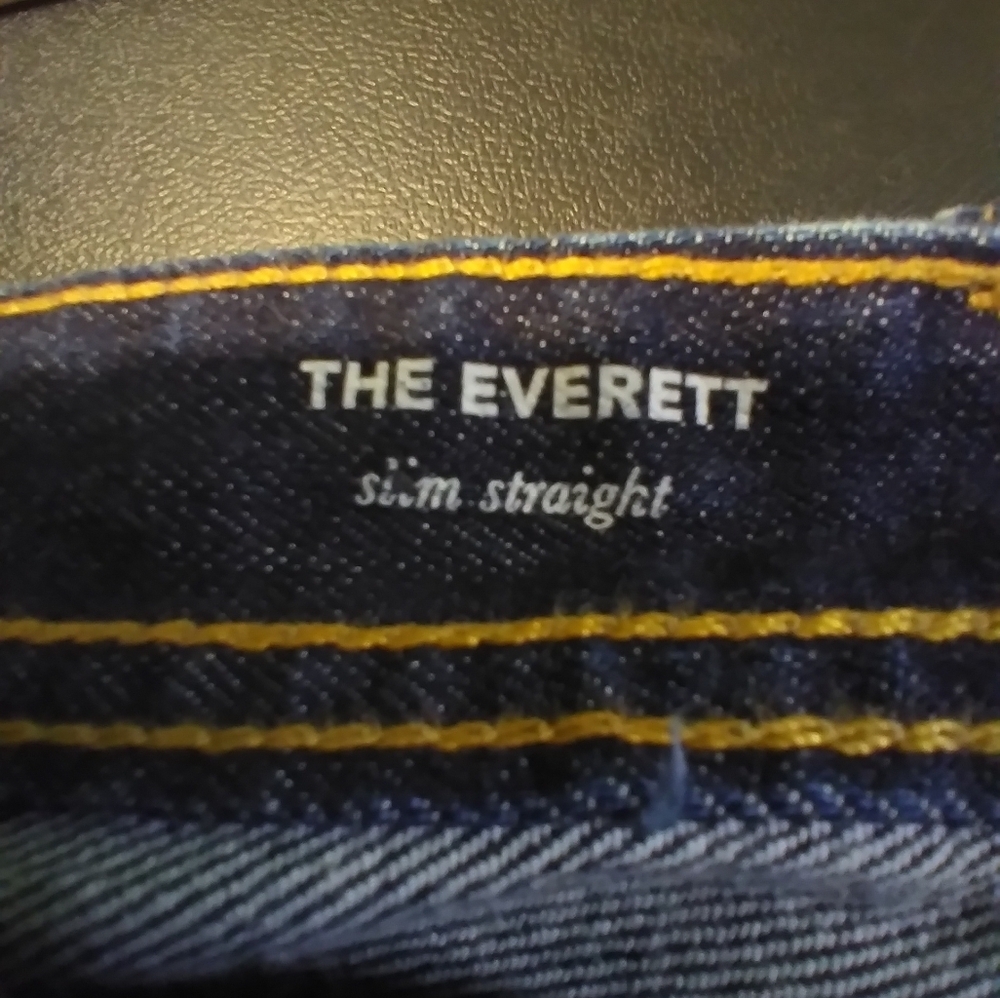 AG the Everett Men's Dark Blue Slim Straight Denim Jean Size 34/34 Cotton - Picture 8 of 13